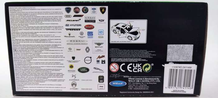 **NEW** 1/24 Welly NEX Lamborghini Countach LPI 800-4 White