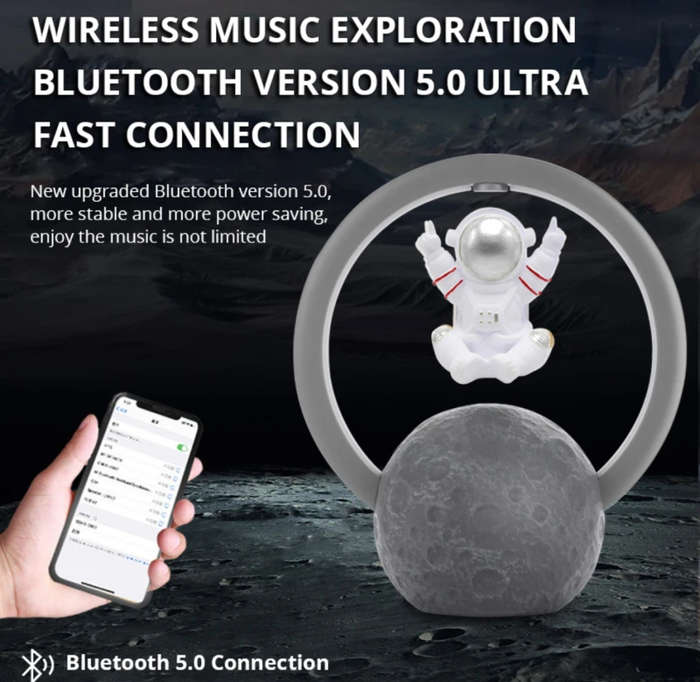 Bluetooth Maglev Speaker Wireless Astronauts RGB Speaker