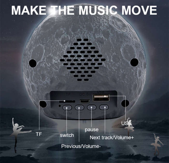 Bluetooth Maglev Speaker Wireless Astronauts RGB Speaker