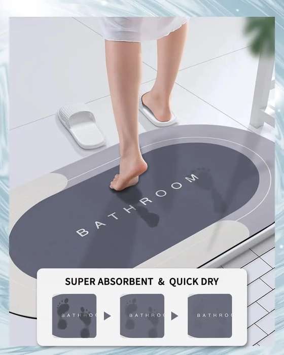 Bathroom super absorbent mat