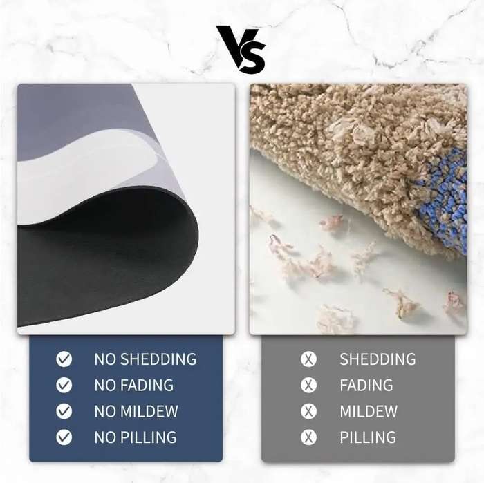 Bathroom super absorbent mat