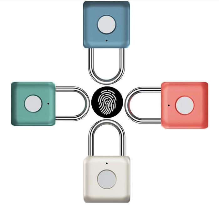 Smart Padlock With Fingerprint Sensor - USB Charge