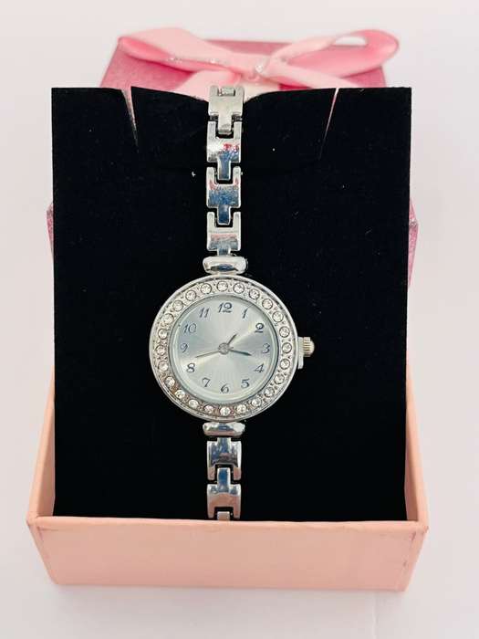 Womens stainless steel analog watch