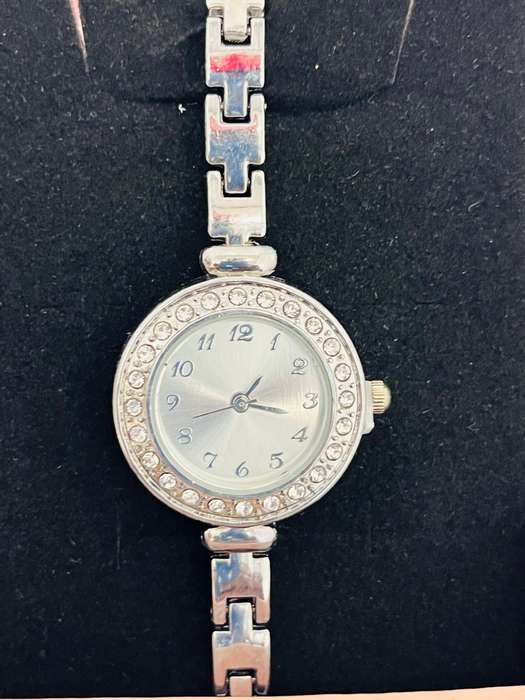 Womens stainless steel analog watch