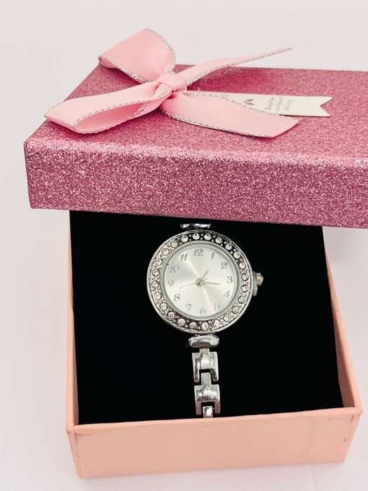 Womens stainless steel analog watch