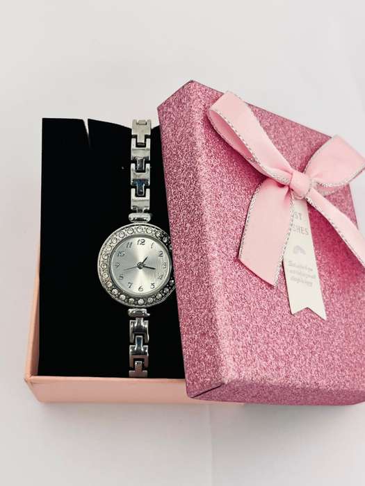 Womens stainless steel analog watch