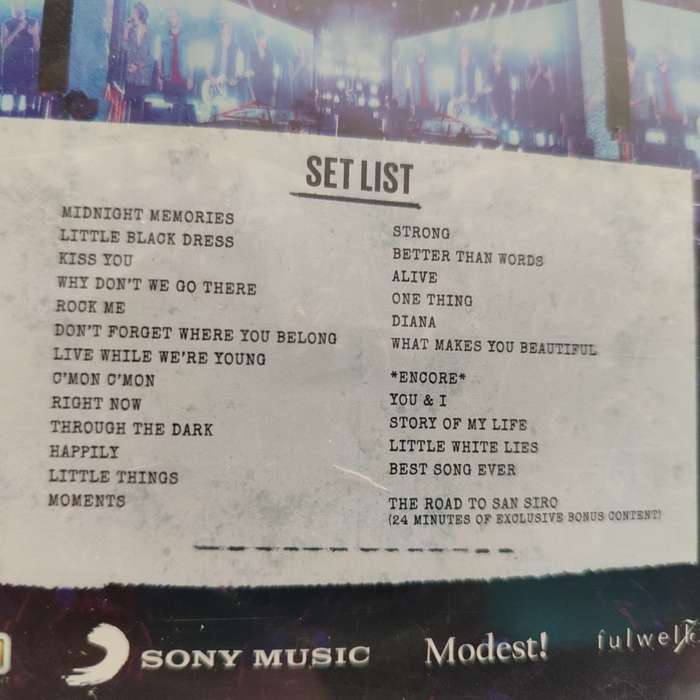 One Direction Where We Are : Live from San Siro Stadium Blu Ray