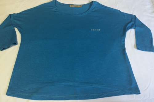 TOP - BLUE - 3/4 SLEEVE - TEENAGE GIRL