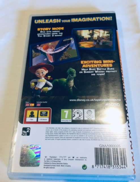 TOY STORY 3 - SONY PSP - PSP ESSENTIALS - GAMES