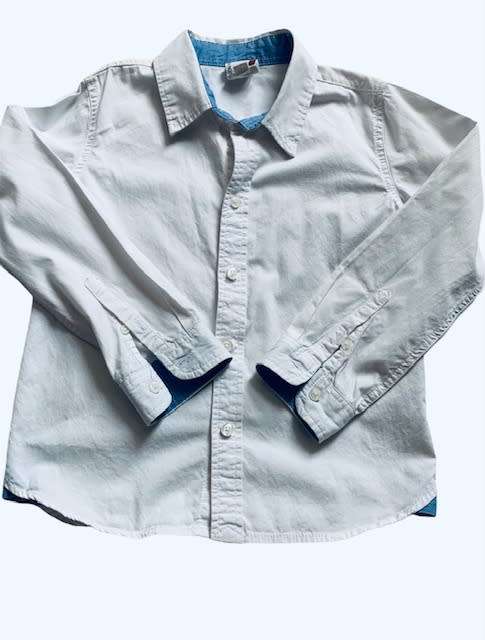 SHIRT - WHITE - TOPS - BOYS - KIDS - SIZE 7 YEARS OLD - COTTON ON