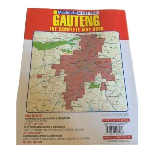 THE COMPLETE MAP BOOK - GAUTENG - BOOKS - MAPS