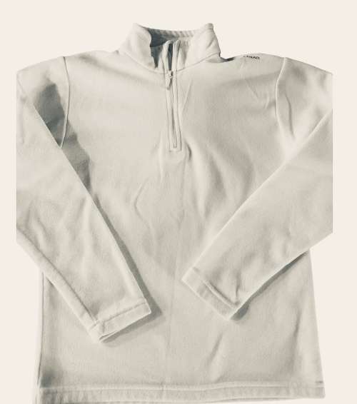 DECATHLON - JUMPER - FLEECE JERSEY - WHITE - SIZE 8/9 YEARS OLD - UNISEX