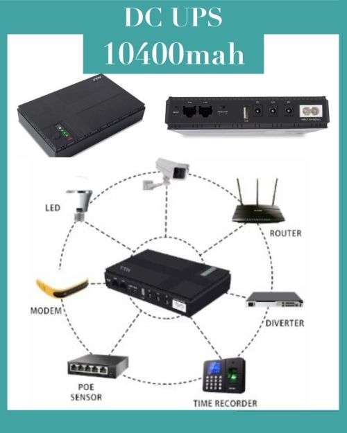 Multifunctional Mini DC UPS 10400 mAh