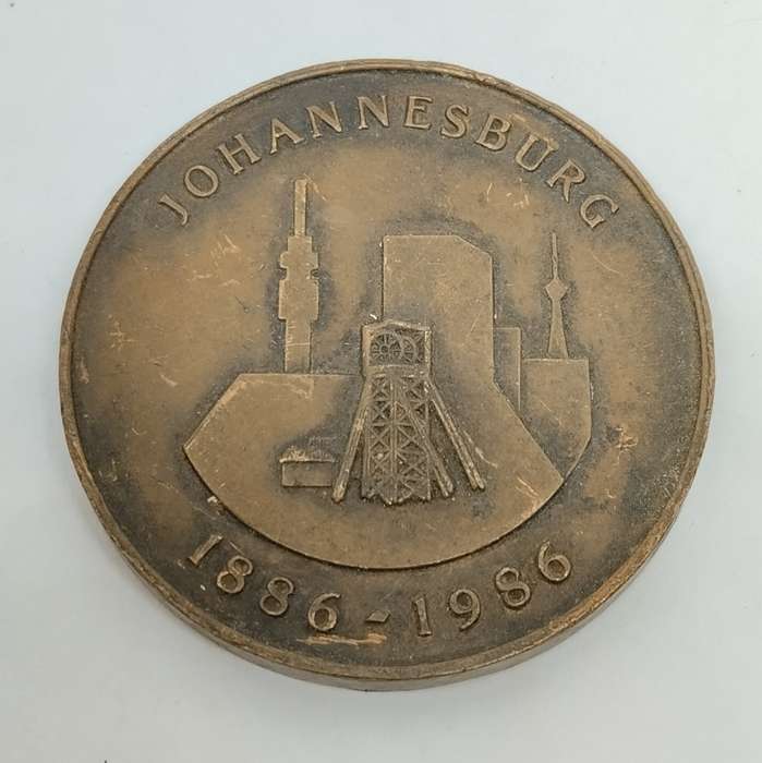 1986 Johannesburg Centenary Medal  #M0009