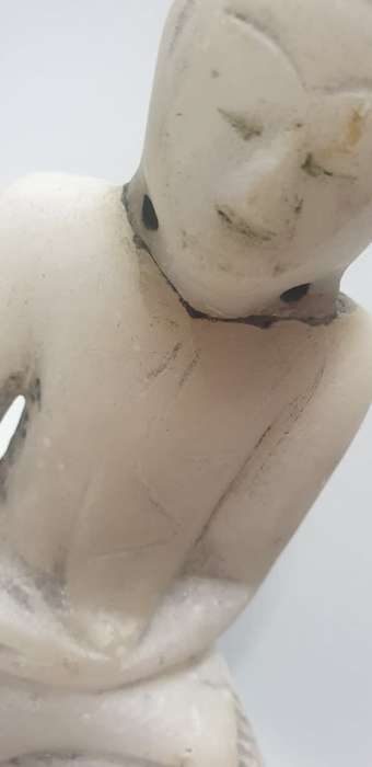 Burmese Alabaster Carved Shan Buddah Statue.