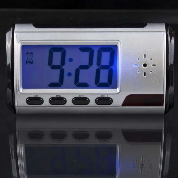 SPY CAM Clock Alarm Hidden Camera Camcorder DV DVR Video Recorder Remote Motion Detect