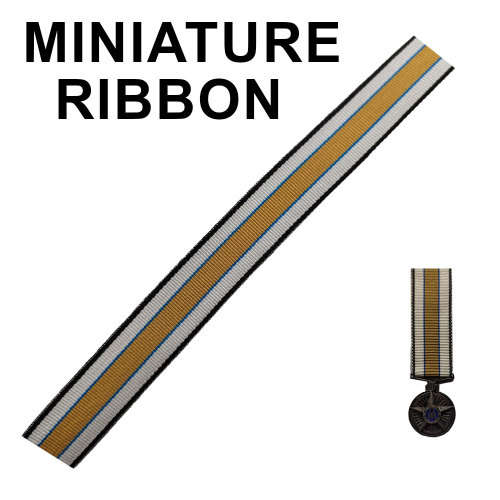 South African Railways Police Star for Merit (1966) Ribbon - Miniature