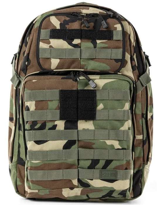5.11 Tactical RUSH 24 Woodland Camo Backpack 37l