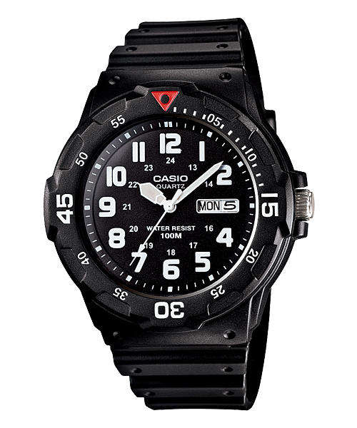 Casio Men's MRW200H-1BV Black Resin Dive Watch