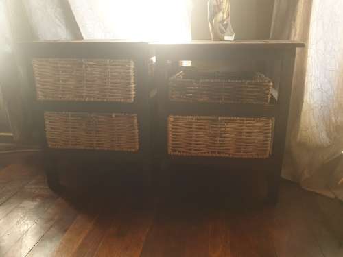 2 x tables & drawers