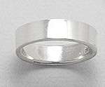 FLAT SOLID STERLING SILVER RING SIZE 6