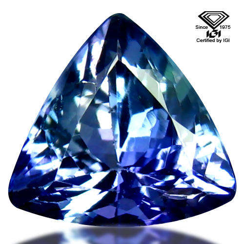 **IN STOCK!!!**REAL STONES!!!*** 2.95 ct IGI Certified AA+ Pleasant Triangle Cut Tanzanite