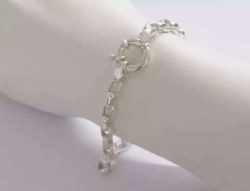 **IN STOCK!!**HEAVY!! BOUCHER STERLING SILVER BRACELET WITH SIGNORETTI CLASP