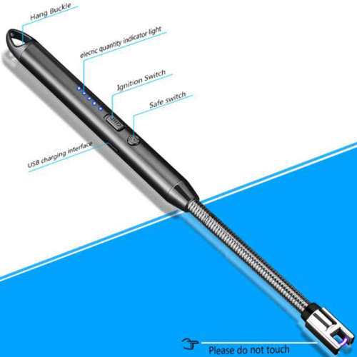 2 x USB Rechargeable Electronic Arc Lighter for Gas stove, candles, Braai, etc. WINDPROOF