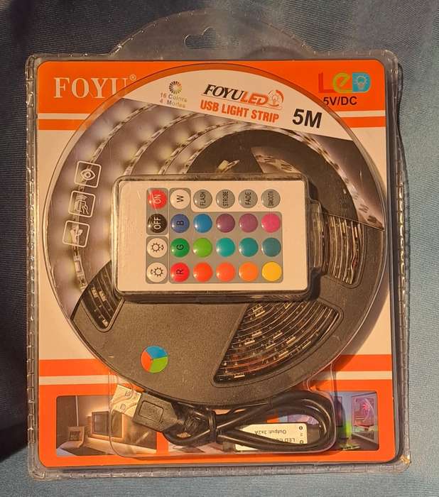 5M USB Light Strip - Multi Color - 4 Modes