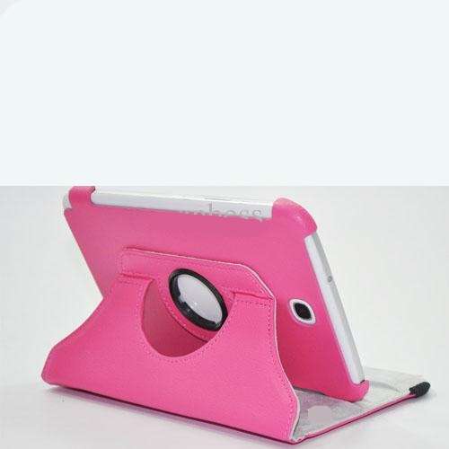 New Samsung Galaxy Tab Note 7 inch Rotating Book cover, case,  Color Pink color for P3200