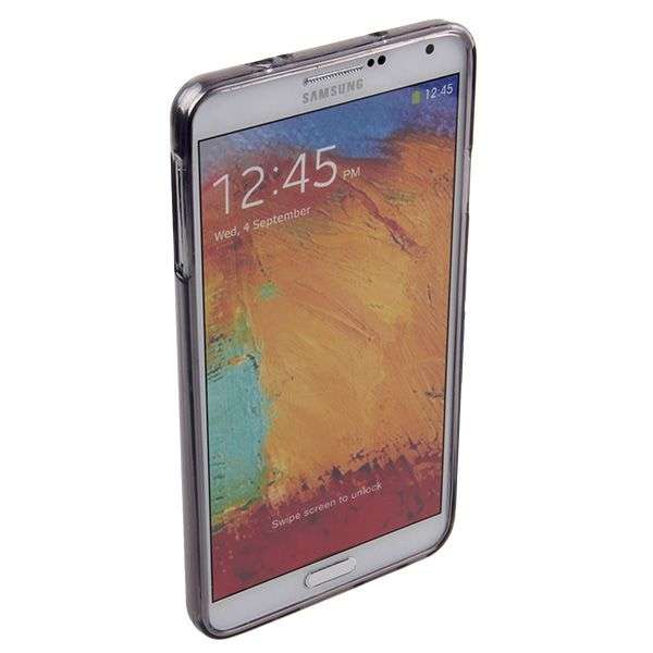 Samsung Galaxy NOTE 3 N9000, 9002, 9005, Soft TPU Silicon Black Back Cover + Free Screen protector