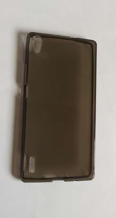 Huawei Ascend P7, Silicon Transparent Black Back Cover