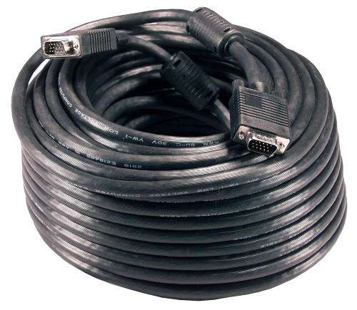 30m VGA Cable , Male to Male, 2 Filter, High speed