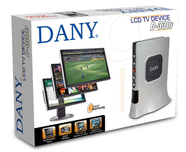 TV TUNER BOX - D330F - READ BEFORE BIDDING - SPECIALLY FOR LCD SCREENS + REMOTE CONTROL