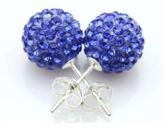 Blue Disco Ball earrings