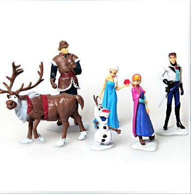 disney frozen princess frozen cake topper figure figurine set