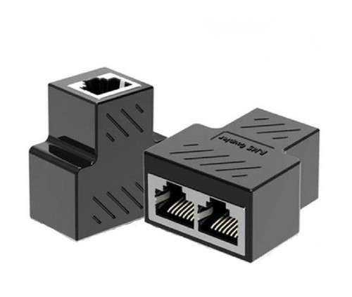 Network Cable Splitter Adapter 1 Male to 2 Male - Pack of 2