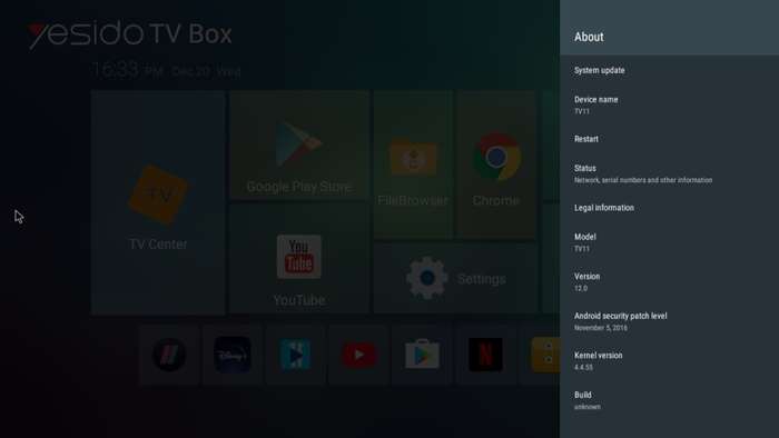 Yesido Android 12 4K Smart TV Box with 16gb Rom Compatible with all Local Apps