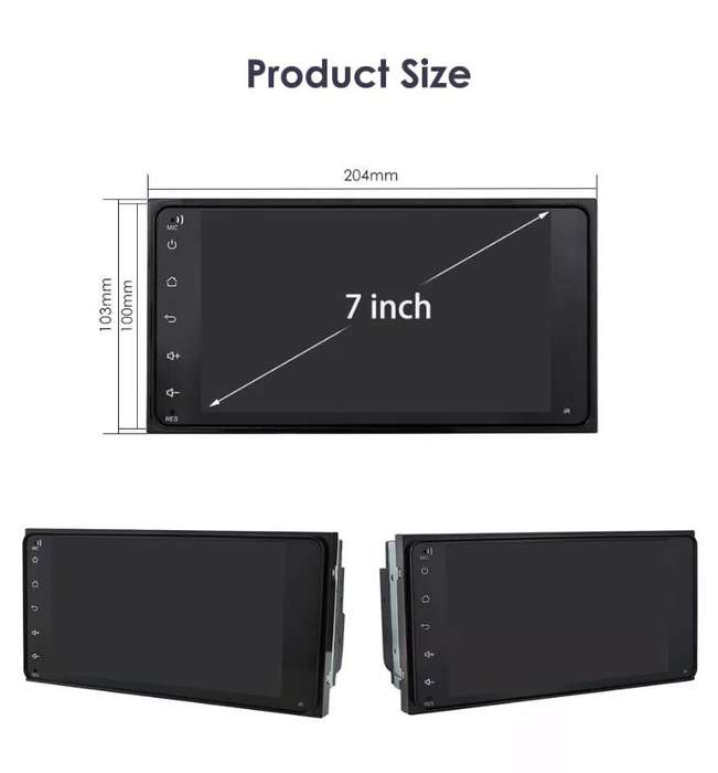 EJC Toyota Android 15 Plug & Play 4GB Ram Touch Screen GPS Google Maps Waze & Wifi