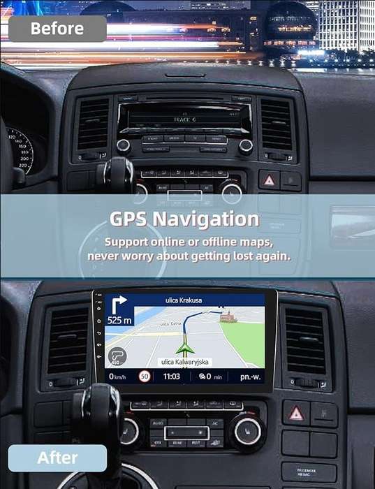 9 Inch Soak Car Stereo Double Din with Wireless Carplay Android Auto Touch Screen
