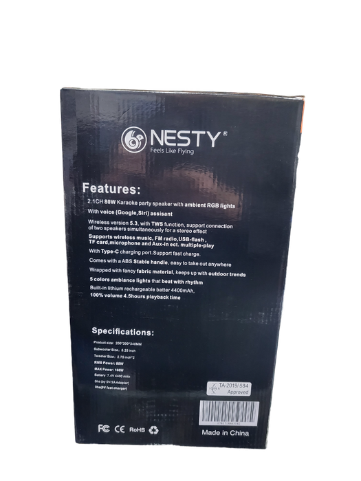NESTY Bluetooth Portable FK-211 Wireless Bluetooth Speaker Blue