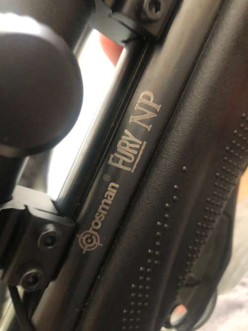 Crosman Fury NP 4.5mm Black 1200fps Air Rifle with Nikko Stirling Mountmaster Scope, Bag & Pellets