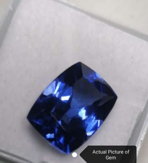 10.87 Ct - Certified Tanzanite  - 13.76x10.18 mm - Natural 100% GENUINE