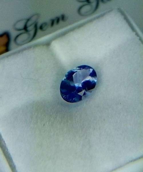 Certified GENUINE Natural TANZANITE-0.75ct BLUE VIOLET