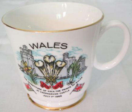 R1.00   BONE CHINA CUP CELEBRATING THE INVESTITURE OF THE PRINCE OF WALES, 1969.
