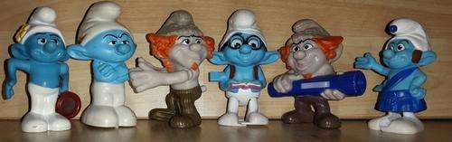6 X SMURF'S TO ADD TO YOUR COLLECTION