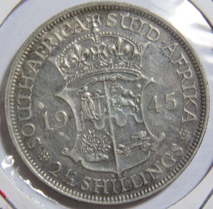1945 SA Union Half Crown VF+