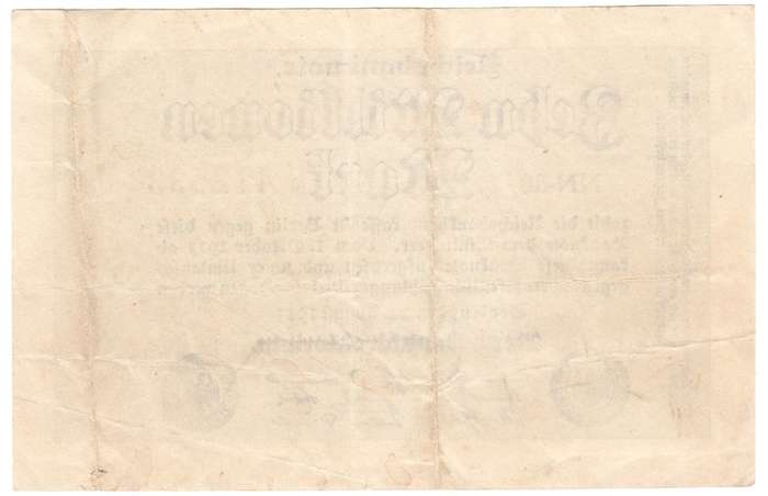 Germany Reichsbanknote 1923 - Ten Million Mark