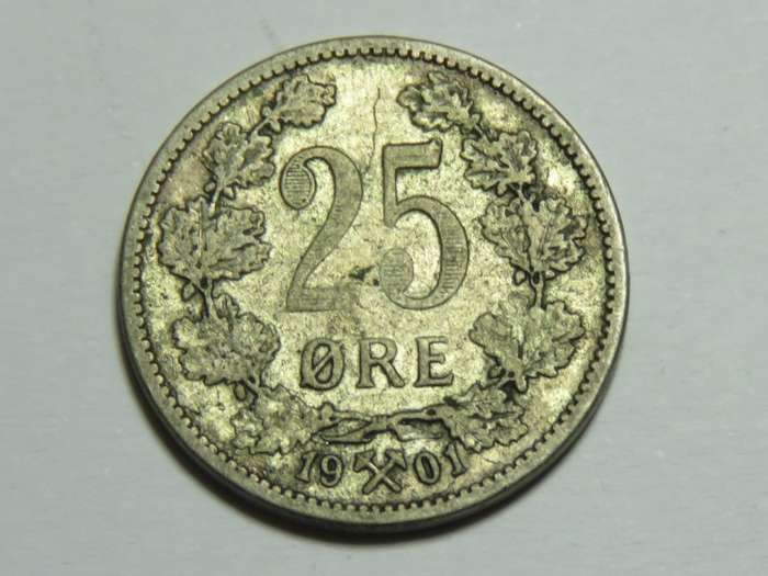 Norway 1901 25 ore - SCARCE