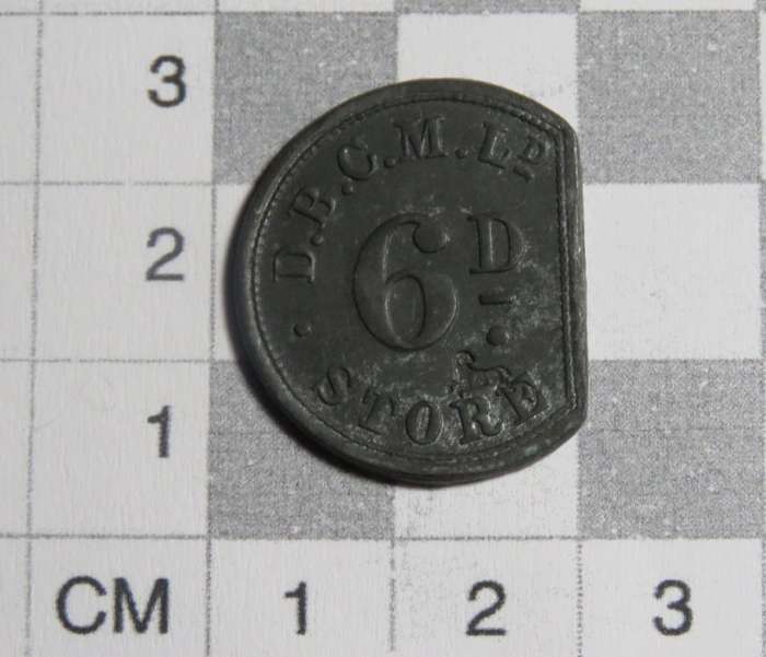 De Beers Consolidated Mines 6d sixpence token